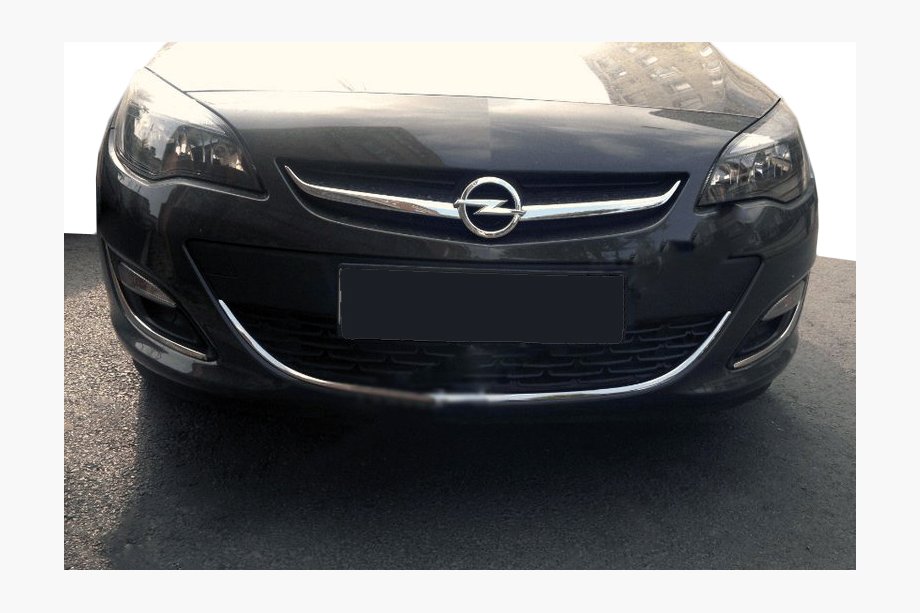 Opel Astra J 2009–2015 RVS beschermstrip voor voorbumper Image