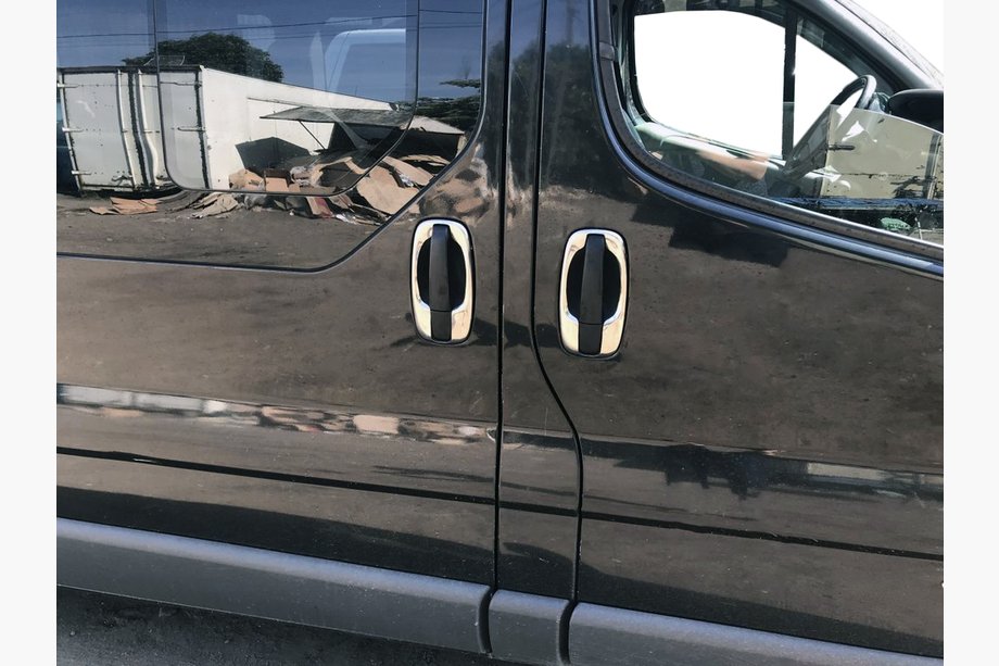 Renault Trafic 2001–2015 RVS deurgreep omlijsting (4 stuks) Image