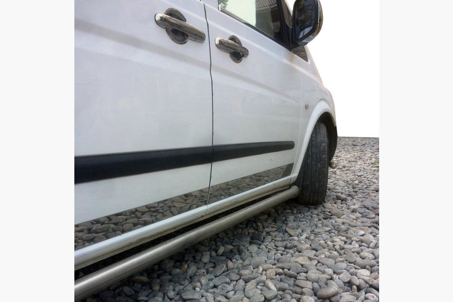 Mercedes Vito W639 2004–2014 Deurkantbeschermers (deurtrim, 8-delig, RVS) Image