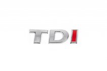 Volkswagen T5 2010–2015 TDI opschrift (cursief) Volledig chroom foto 1
