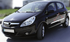 Opel Corsa D 2007–2014 Deurstrip (set van 4, RVS) foto 1