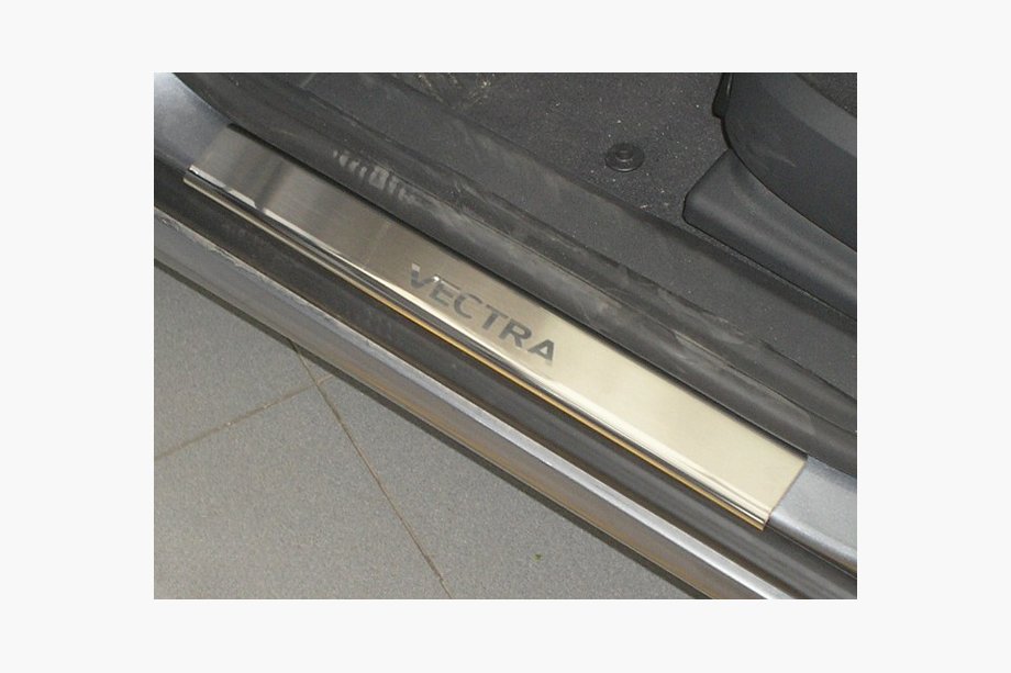 Opel Vectra C 2002–2008 Nataniko RVS dorpellijsten (set van 4) Image