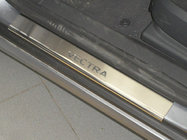Opel Vectra C 2002–2008 Nataniko RVS dorpellijsten (set van 4) foto 1