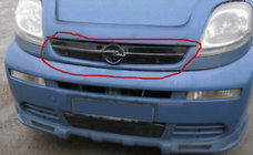 Opel Vivaro 2001–2015 Winterafdekking voor grille 2001-2007 (bovenste) Mat foto 1