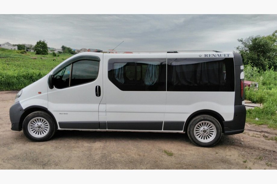 Nissan Primastar 2002–2014 Wielkastlijsten (4 stuks, zwart) 2001-2007, zwart metaal Foto 4
