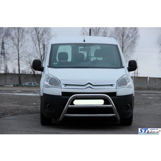 Bullbar WT022 (RVS) Peugeot Partner Tepee 2008–2018 foto 4