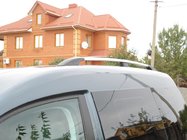 Volkswagen Caddy 2010–2015 Chroom dakrails foto 2
