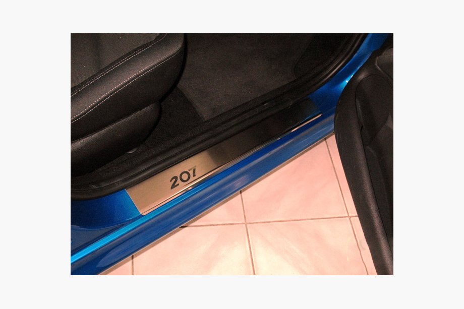 Peugeot 207 2006–2014 Nataniko RVS dorpellijsten (set van 4) Premium - 3M tape, 0,8 mm Image