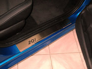 Peugeot 207 2006–2014 Nataniko RVS dorpellijsten (set van 4) Premium - 3M tape, 0,8 mm foto 1