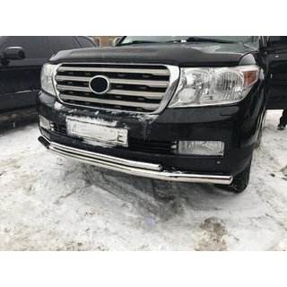 Voorste bullbar ST014 (2007-2015, RVS) Toyota Land Cruiser 200 2007–2021 foto 1