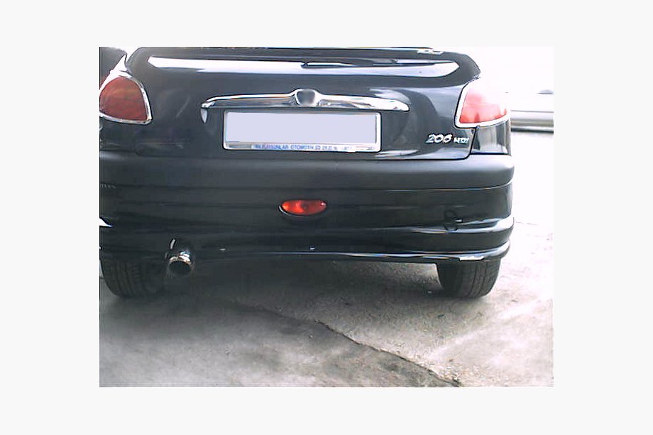 Peugeot 206 1998–2024 Achterste onderste diffuserlijst (spuitklaar) Image