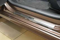 Peugeot 301 2012– Nataniko RVS dorpellijsten (set van 4) Premium - 3M tape, 0,8 mm foto 1