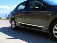 Peugeot 301 2012– Deurstrip (set van 4, RVS) foto 1