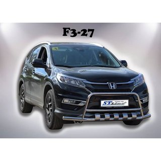 Voorbescherming WT003-ST-V2 (RVS) Honda CRV 2012–2016 foto 2