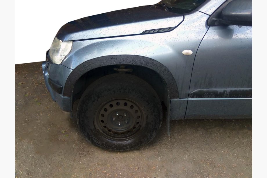 Suzuki Grand Vitara 2005–2017 Wielkastverbreders (set van 4, zwart) Image