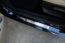 Renault Megane III 2009–2016 Draadloze instaplijsten met verlichting (set 2 st., RVS) foto 1