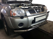 Nissan NP300 1999–2015 Voorbeschermbeugel ST014 (RVS) foto 1