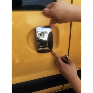 RVS deurgreep covers Renault Kangoo 1998–2008 foto 2