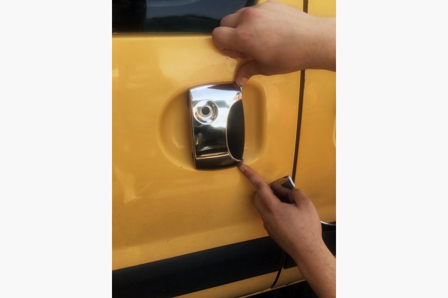 Renault Kangoo 1998–2008 RVS deurgreep covers Foto 2