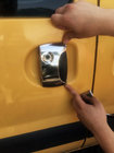 Renault Kangoo 1998–2008 RVS deurgreep covers Twee voorportiergrepen ↗ twee schuifdeurgrepen foto 2
