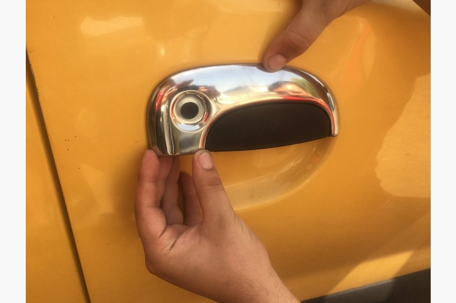 Renault Kangoo 1998–2008 RVS deurgreep covers Foto 3