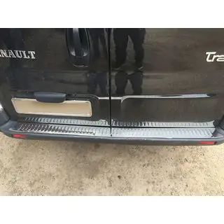 Achterbumper sierlijsten (OMSA, RVS) foto 2