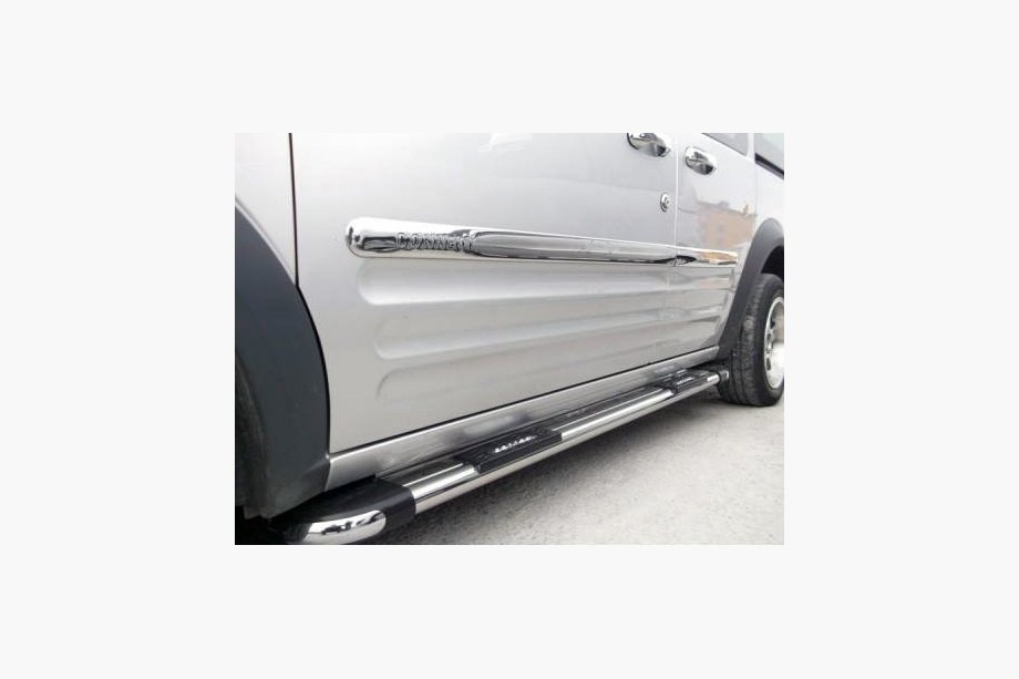 Ford Connect 2010–2013 Deurstrips (4 st., RVS) Kort, OmsaLine - Italiaans roestvrij staal Image