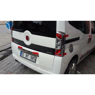 Chromen remlichtcovers met bocht (set van 2, kunststof) Fiat Fiorino/Qubo 2008–2024 foto 4