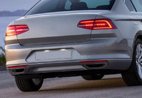 Volkswagen Passat B8 2015–2023 AFGEPRIJSD! RVS beschermlijst voor achterbumperrand (SD, 3-delig) foto 1