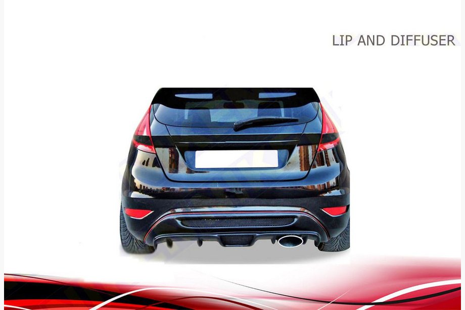 Ford Fiesta 2008–2017 Achterbumperdiffuser Niken (spuitklaar) Image
