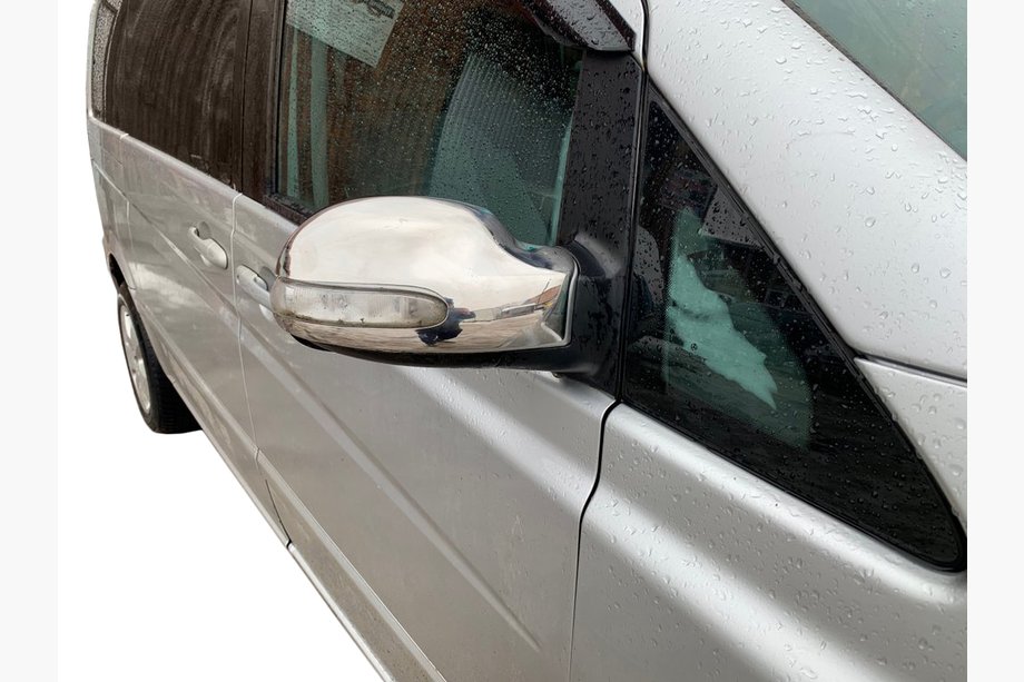 Mercedes Vito W639 2004–2014 RVS spiegelkappen (2004-2010, Viano, 2 stuks) Image