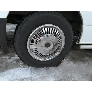 RVS wieldoppen Star (voor enkelwiel, 4 stuks) foto 2