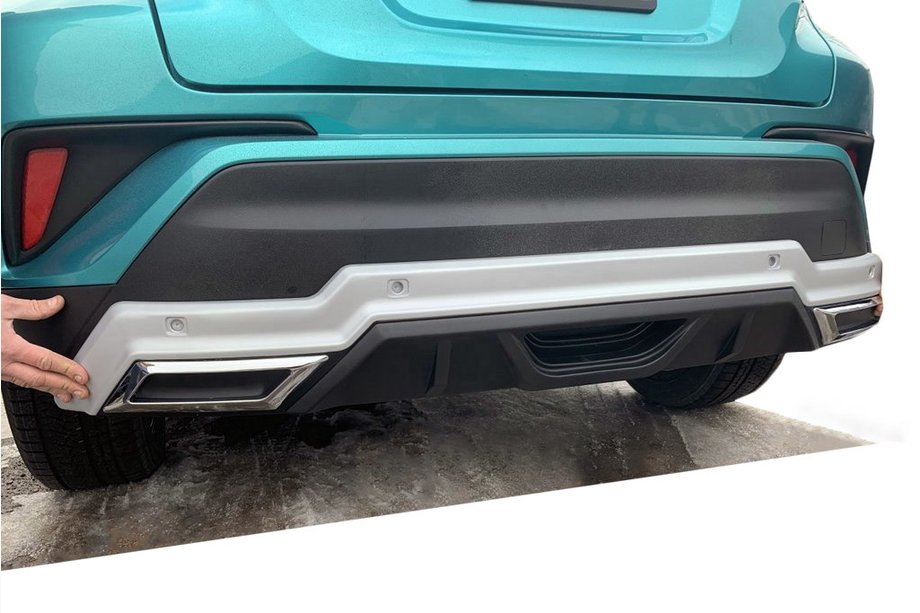 Toyota C-HR 2016–2023 Voor- en achterbumperlip V1 (2 stuks, kunststof) Foto 3