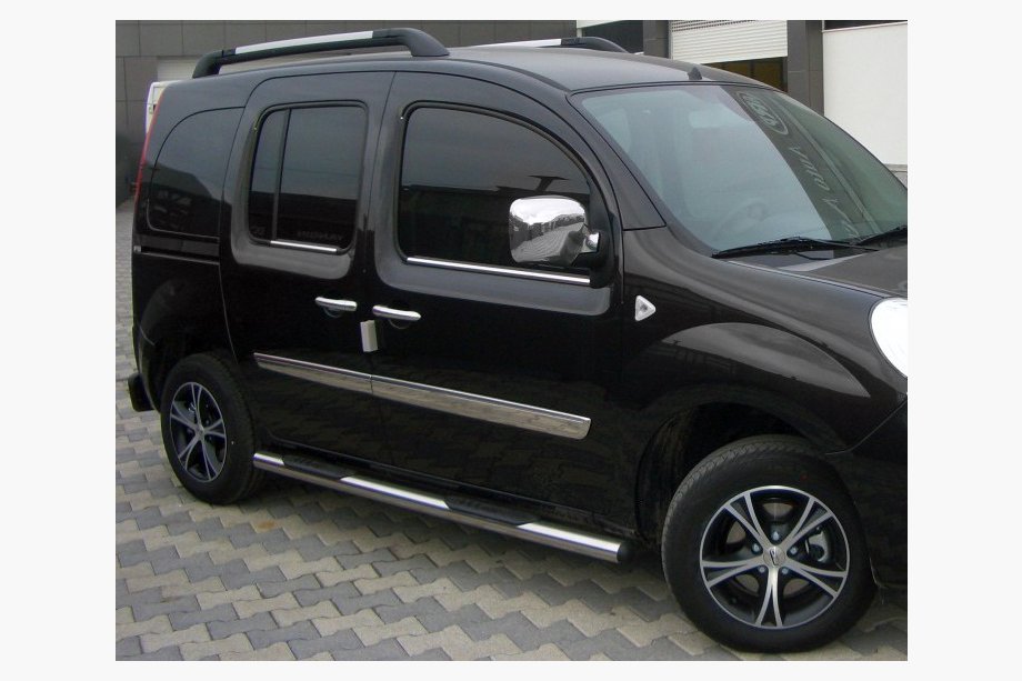 Renault Kangoo 2008–2020 Sidebars BB002 (2 stuks, RVS) 70 mm, lange wielbasis Image