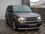Range Rover Sport 2005–2013 Voorste enkelvoudige bullbar (RVS) foto 1
