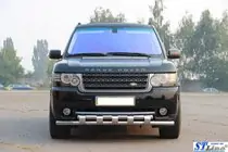 Range Rover III L322 2002–2012 Voorste bullbar ST015 (RVS) foto 2