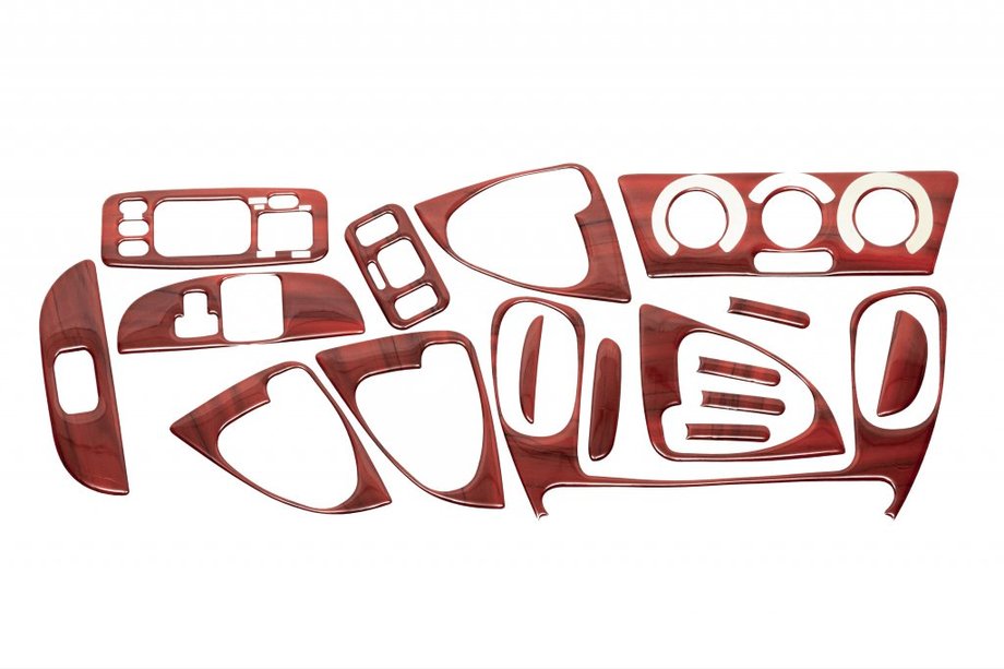 Toyota Yaris Verso 2000–2004 Dashboard sierlijsten in houtlook Image