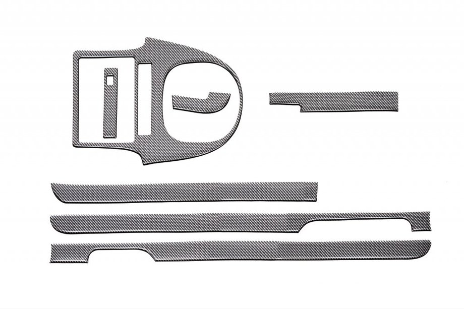 Volkswagen Caddy 2004–2010 Dashboard sierlijsten (aanvulling) Aluminium Image