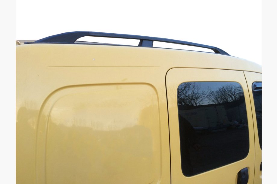 Renault Kangoo 1998–2008 Zwarte dakrails Standaard basis, kunststof voeten Image
