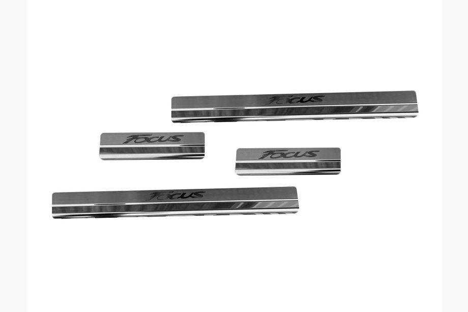 Ford Focus III 2011–2017 Nataniko instaplijsten (4 stuks, RVS) Standaard - Lohmann-tape, 0,5 mm Image