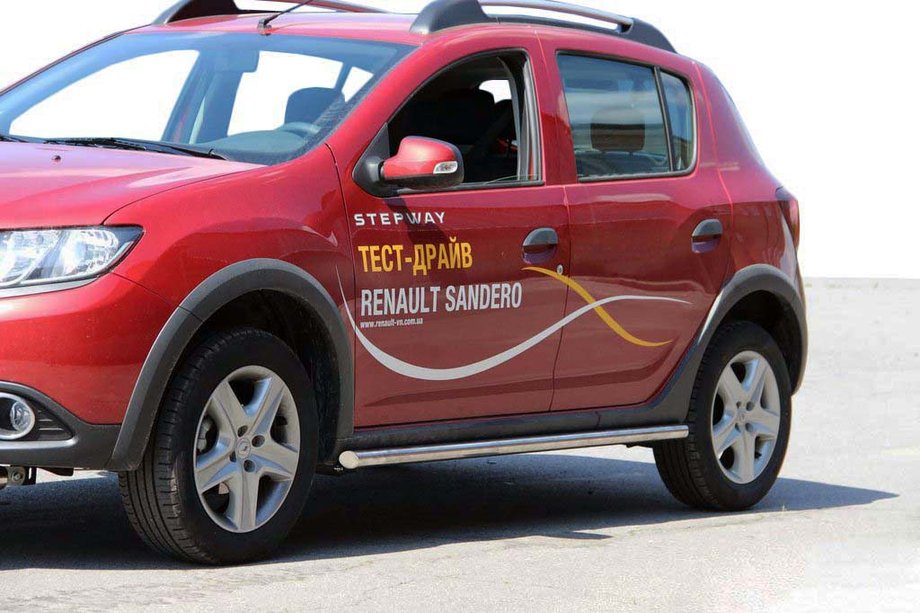 Renault Sandero 2013–2022 Sidebars BB001 (2 stuks, RVS) Image