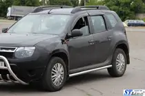 Renault Duster 2008–2017 Zijbuizen zonder inzetstukken (2 st., RVS) foto 2