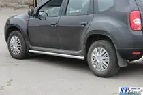 Renault Duster 2008–2017 Zijbuizen zonder inzetstukken (2 st., RVS) foto 5