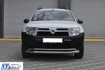 Dacia Duster 2008–2018 Frontbescherming ST017 (RVS) foto 4