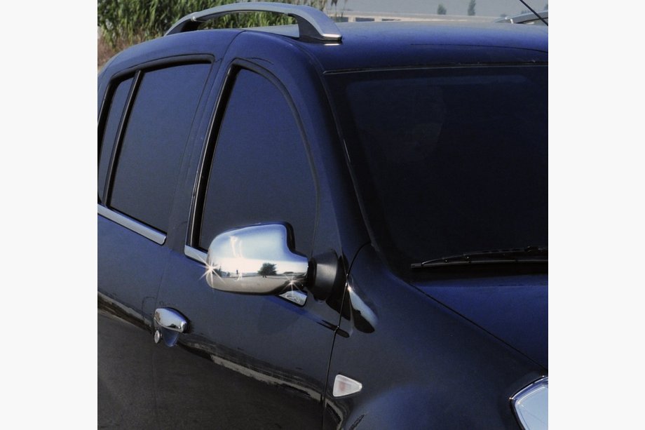 Dacia Logan MCV 2004–2014 Spiegelkappen set (2 stuks) Carmos - Verchroomd kunststof Image
