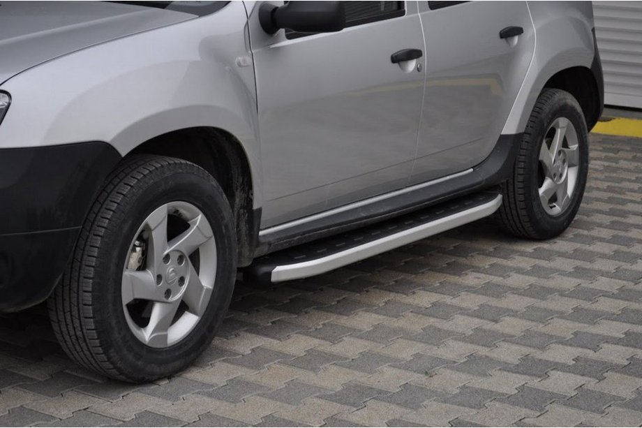Dacia Duster 2008–2018 Fullmond zijtreden (set van 2, aluminium profiel) Image