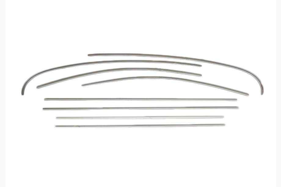 Renault Fluence 2009–2016 Raamomlijsting sierstripset OmsaLine (8 stuks, RVS) Image
