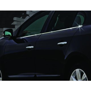 Onderste raamsierlijsten (set 4 stuks, RVS) Renault Fluence 2009–2016 foto 2