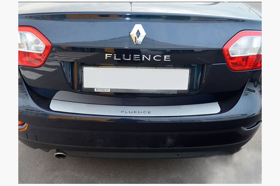Renault Fluence 2009–2016 Achterbumperbeschermer Natanika (RVS) Image