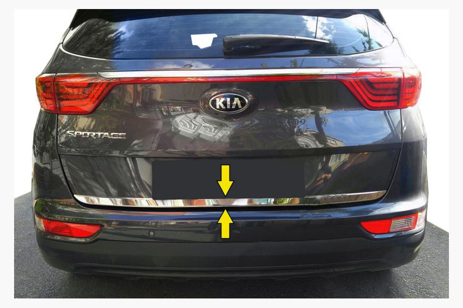 Kia Sportage 2015–2021 RVS sierlijst voor onderrand kofferbak Image